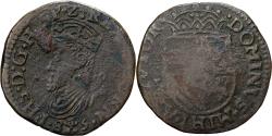World Coins - Coin, Spanish Netherlands, Philippe II, Liard, Oord, 1585, Tournai,