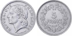 World Coins - France, 5 Francs, Lavrillier, 1947, Paris, Aluminum, , KM:M8