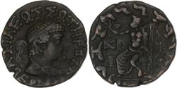 Ancient Coins - Baktrian Kingdom, Hermaios, Tetradrachm, Late 1st century BC, Bronze,