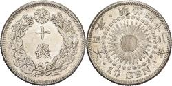 World Coins - Japan, Mutsuhito, 10 Sen, Meiji Era, Yr. 42 (1909), Silver,