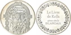 World Coins - France, Medal, Le Livre de Kells, 9ème Siècle Irlandais, Silver,