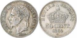 World Coins - France, Napoleon III, 50 Centimes, 1864, Paris, Silver, , Gadoury:417