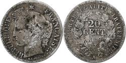 World Coins - France, 20 Centimes, Cérès, 1850, Paris, Silver, , Gadoury:303