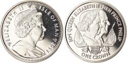 World Coins - Coin, Isle of Man, Elizabeth II, Crown, 2011, Pobjoy Mint, Elizabeth II et le