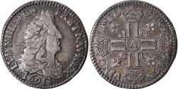 World Coins - Coin, France, Louis XIV, 1/12 Écu aux 8 L, 1/12 ECU, 10 Sols, 1691, Paris