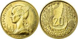 World Coins - Coin, Madagascar, 20 Francs, 1953, Paris, , Aluminum-Bronze