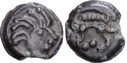 Ancient Coins - Gaul, Senones, potin à la tête d’indien, 1st century BC, Potin,