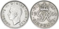 World Coins - Coin, Great Britain, George VI, 6 Pence, 1950, , Copper-nickel, KM:875