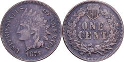 Us Coins - United States, Cent, Indian Head, 1875, U.S. Mint, Bronze, , KM:90a