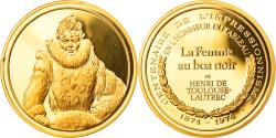 World Coins - France, Medal, Arts & Culture, La Femme au Boa noir de Henri de Toulouse