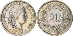 World Coins - Coin, Switzerland, 20 Rappen, 1970, Bern, , Copper-nickel, KM:29a