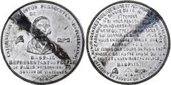 World Coins - France, Medal, Raspail Prisonnier au Donjon de Vincennes, (1848-1852), Tin
