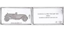 World Coins - France, Medal, Célèbres Automobiles du Monde, SUNBEAM 1924, , Silver