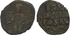 Ancient Coins - Time of Constantine IX, Follis, 1042-1055, Constantinople, Bronze,