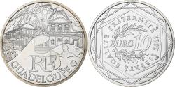 World Coins - France, 10 Euro, Euros des régions, Guadeloupe, 2011, Pessac, Silver,