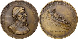 World Coins - France, Medal, Commandant Jacques Yves Cousteau, Bronze, Duboc,
