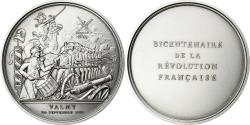 World Coins - France, Medal, Révolution Française, Bataille de Valmy, Silvered bronze