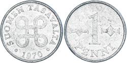 World Coins - Coin, Finland, Penni, 1970