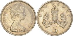 World Coins - Coin, Great Britain, 5 New Pence, 1969