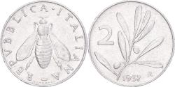 World Coins - Coin, Italy, 2 Lire, 1957, Rome, , Aluminum, KM:94