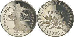 World Coins - Coin, France, Semeuse, Franc, 1996, Paris, Proof / BE, , Nickel