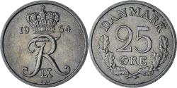 World Coins - Denmark, 25 Öre, 1964