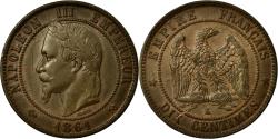 World Coins - Coin, France, Napoleon III, Napoléon III, 10 Centimes, 1861, Bordeaux