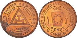 World Coins - Canada, Token, Masonic, Goderich, Huron, Chapter Penny, , Copper