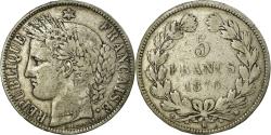 World Coins - Coin, France, Cérès, 5 Francs, 1870, Bordeaux, , Silver, KM:818.2