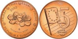 World Coins - Slovenia, 5 Euro Cent, Essai-Trial, 2003, Copper,