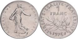 World Coins - France, 1 Franc, Semeuse, 1976, MDP, série FDC, Nickel,
