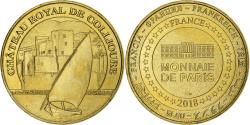 World Coins - France, Token, Château royal de Collioure, 2018, Copper-nickel Aluminium