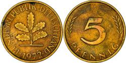 World Coins - Coin, GERMANY - FEDERAL REPUBLIC, 5 Pfennig, 1972, Karlsruhe, , Brass