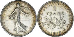 World Coins - Coin, France, Semeuse, Franc, 1919, Paris, , Silver, KM:844.1