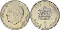 World Coins - Coin, Morocco, al-Hassan II, Dirham, 1987, Paris, , Copper-nickel, KM:88