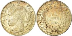 World Coins - Coin, France, Cérès, 50 Centimes, 1881, Paris, , Silver, KM:834.1