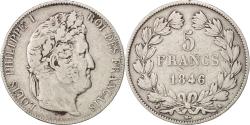 World Coins - Coin, France, Louis-Philippe, 5 Francs, 1846, Bordeaux, , Silver