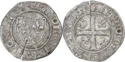 World Coins - France, Charles VI, Blanc Guénar, 1389-1422, Saint-Quentin, Billon,
