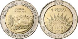 World Coins - Argentina, Peso, Pucara de Tilcara, 2010, Bi-Metallic, , KM:160