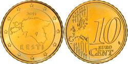 World Coins - Estonia, 10 Euro Cent, 2011, Vantaa, , Brass, KM:64