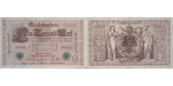 World Coins - Banknote, Germany, 1000 Mark, 1910, 1910-04-21, KM:45a, VF(20-25)