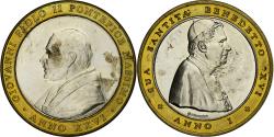 World Coins - France, Medal, Jean-Paul II - Benoit XVI, Bimetallic,