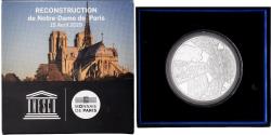 World Coins - France, 10 Euro, Reconstruction of Notre-Dame de Paris, Proof, 2019, MDP, Silver