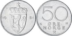 World Coins - Norway, 50 Öre, 1984