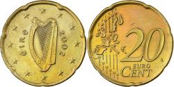World Coins - Ireland, 20 Euro Cent, 2002, Dublin, Nordic gold,