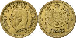 World Coins - Monaco, Louis II, Franc, 1945, Paris, Aluminum-Bronze, , KM:120A