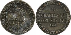 World Coins - France, Token, Collection BP, Gros Charles VII, Copper,