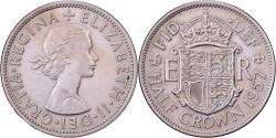 World Coins - United Kingdom, Elizabeth II, 1/2 Crown, 1957, British Royal Mint