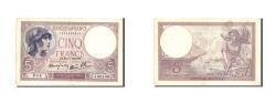 World Coins - Banknote, France, 5 Francs, 5 F 1917-1940 ''Violet'', 1940, 1940-11-28