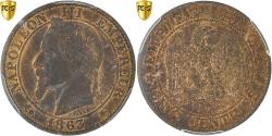 World Coins - Coin, France, Napoleon III, Napoléon III, 5 Centimes, 1863, Paris, PCGS